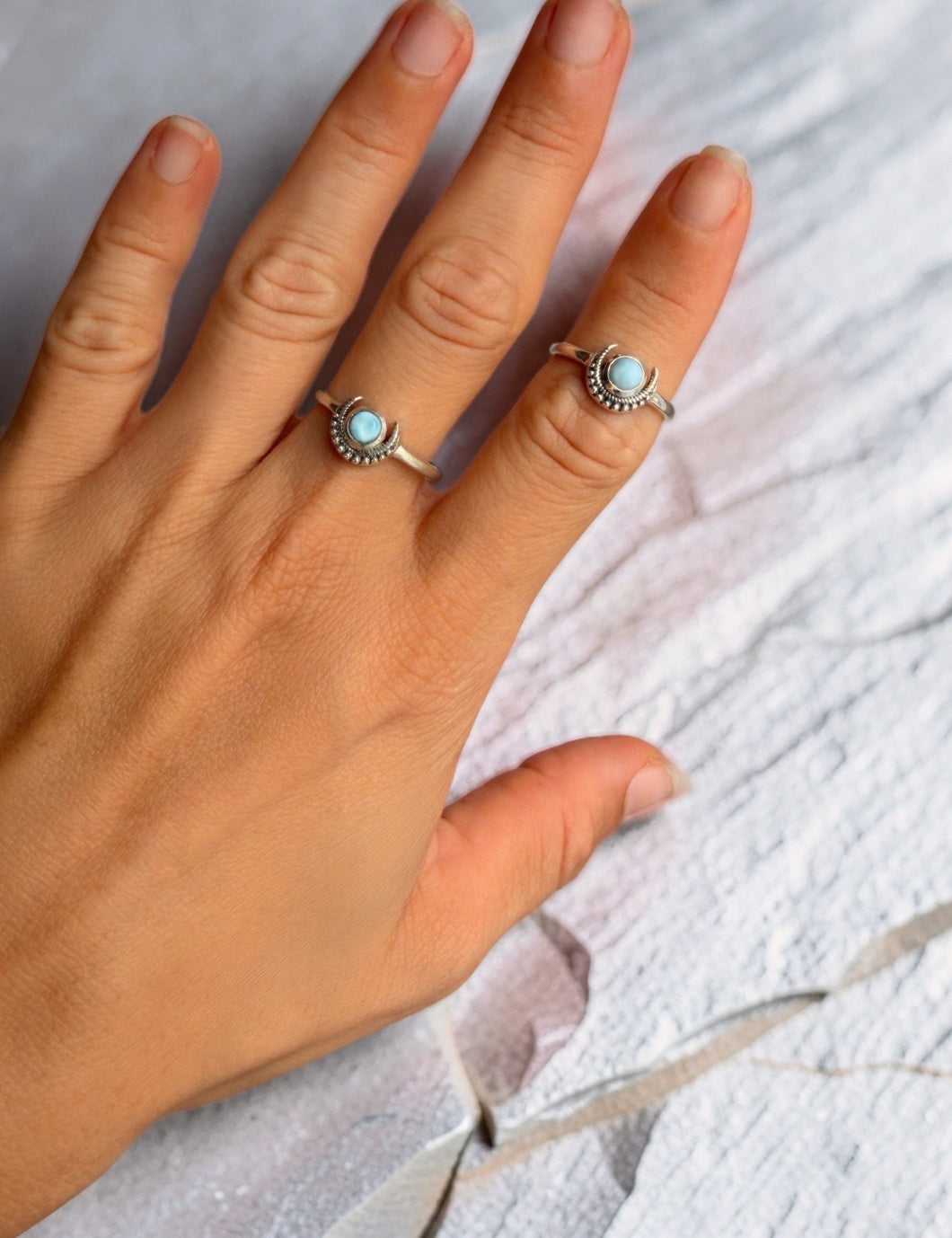 Moon Goddess • Moonstone Ring (Various Sizes)