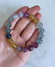 Rainbow Fluorite | Stretchable Bracelet 10mm (large size gemstone)