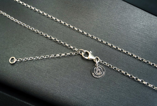 Sterling Silver | Two in One | ADJUSTABLE Fine Rolo Chain for small/medium pendants
