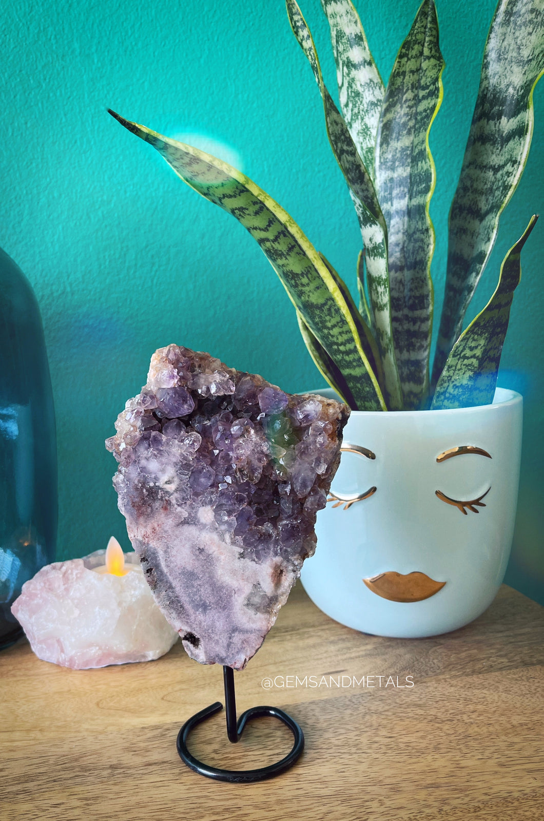 Pink/Violet Amethyst • Large crystal formations